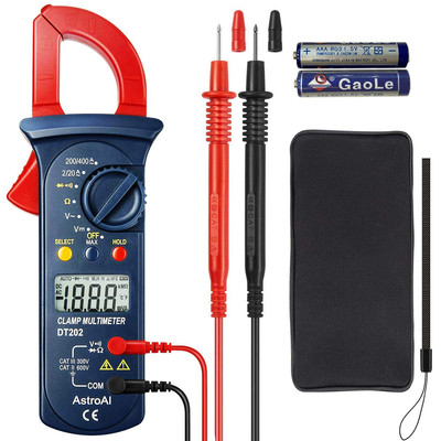 AstroAI 2000 Counts Electric Circuit Testing Clamp Meter Digital Multimeter