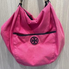 Tory Burch Canvas One Shoulder Bag Pink