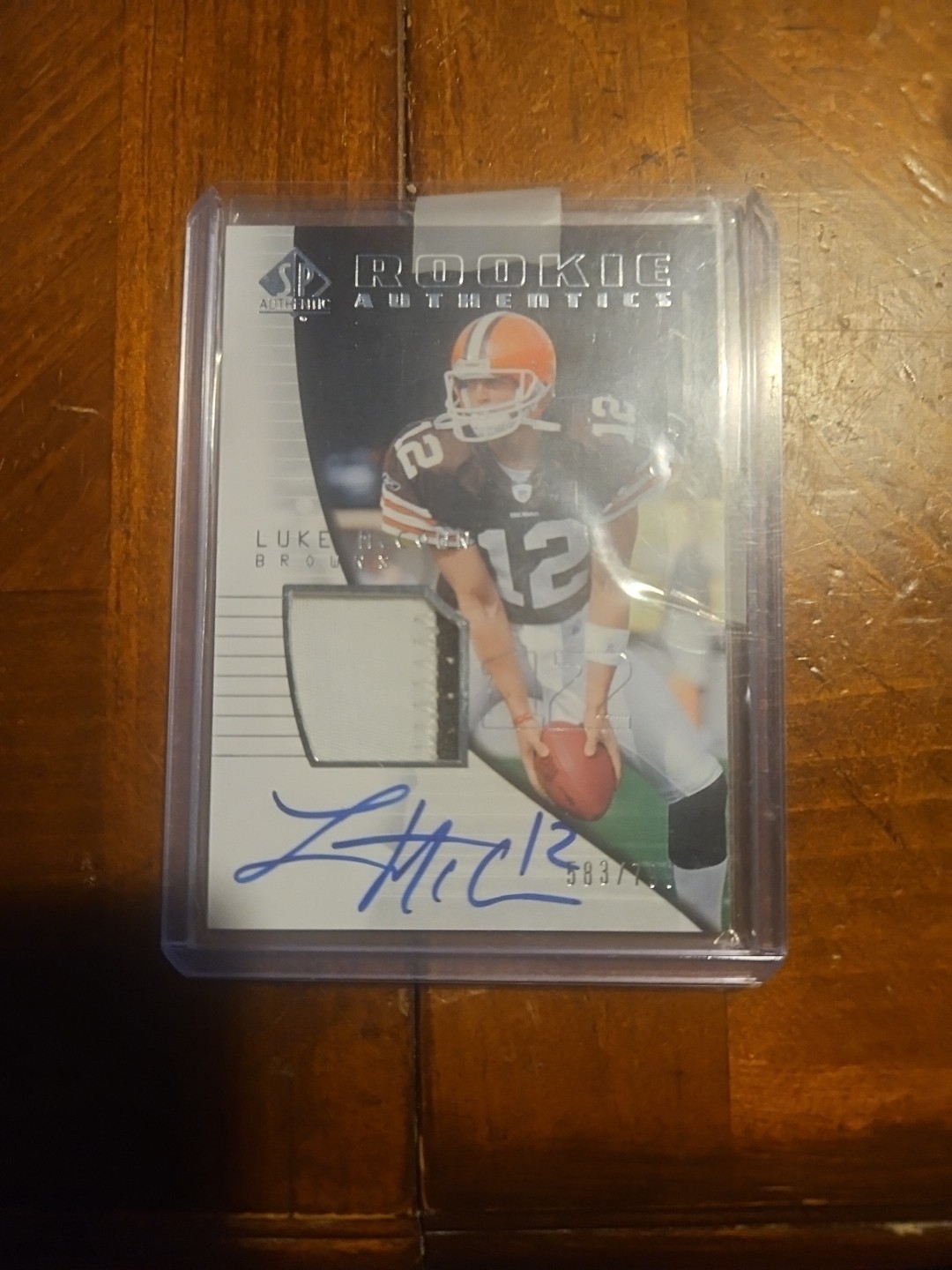 Luke McCown SP Authentic #199 Autograph