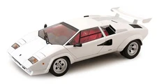 KK Scale 1:12 LAMBORGHINI COUNTACH LP 5000S QV WHITE 1985 (OPENING DOORS/BONNET)