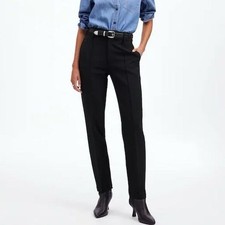NWT Madewell Women's Size 12 Black Mid-Rise Slim Ankle Pants Casual Corpcore