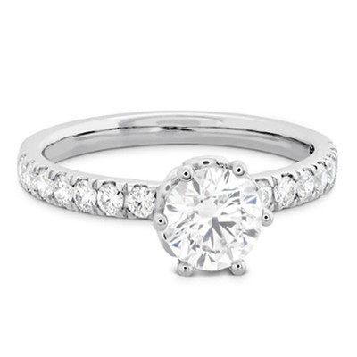 1.25 Ct Round Real Moissanite Beautiful Anniversary Ring 14K White Gold All Size