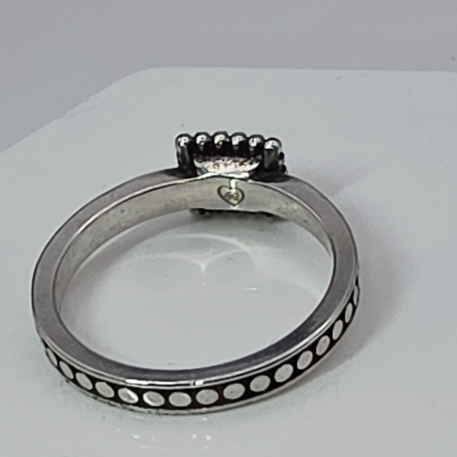 Brighton Twinkle Square Crystal Stack Ring Silver… - image 4