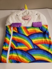 Happy Nappers Large White Unicorn Pillow Sleepy Sack 66x30