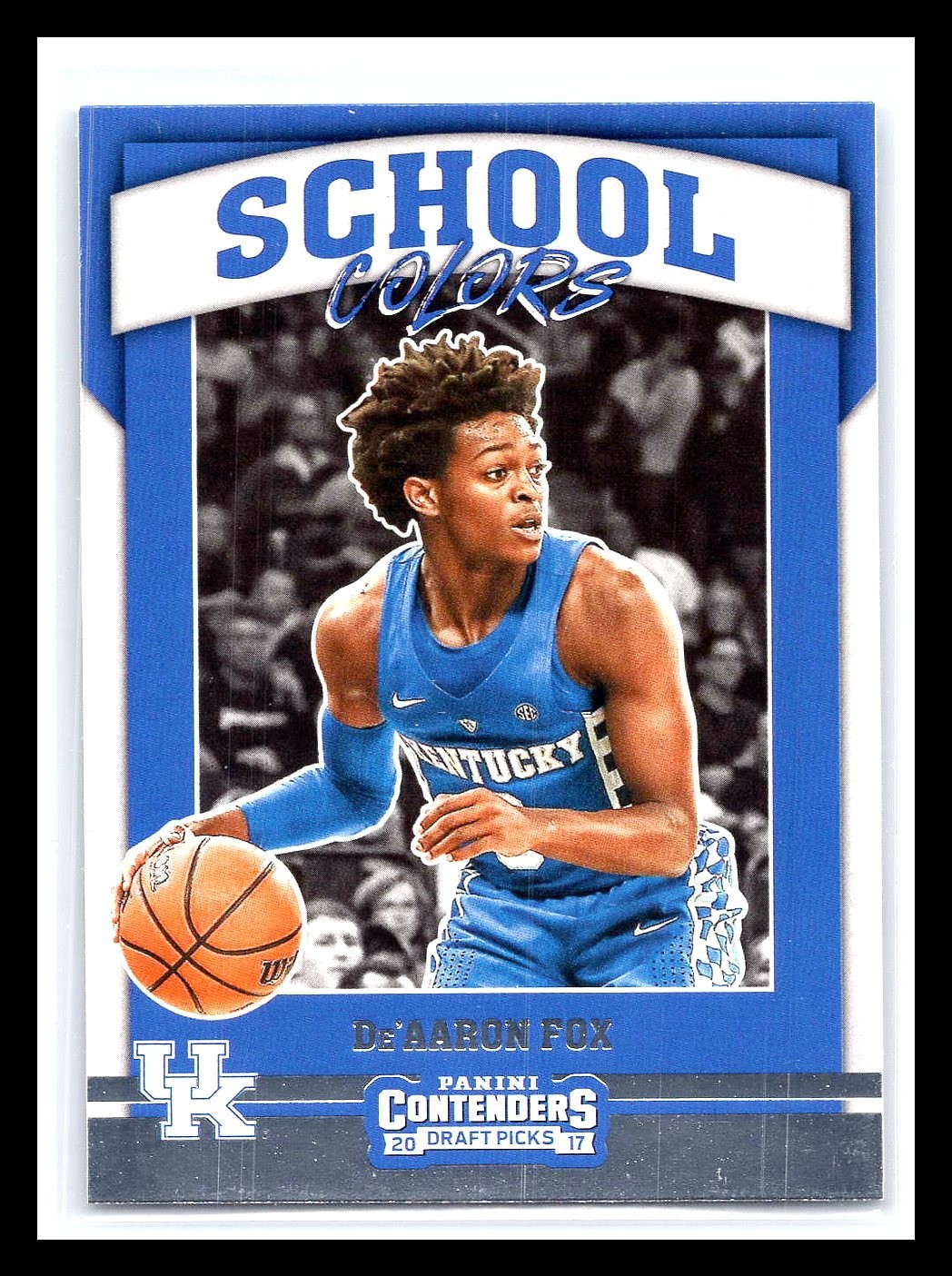 De'Aaron Fox 2017 Panini Contenders Draft Picks #7 School Colors