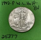 1942-P Walking Liberty Silver Half Dollar 50c Gem BU Uncirculated US Coin