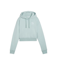Puma Women's Better Classics Cropped Hoodie 624229 22 Turquoise - NEW W/TAGS