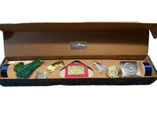 SCARCE!  Vintage AMERICAN AIRLINES employee gift wrap set / ribbon tags paper