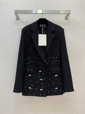 2025 winter hot sales runway show embroidery tassels classy coat SMLXL