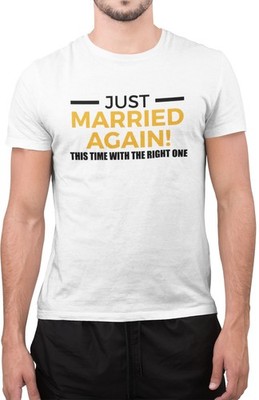 Lustiges Tumblr-T-Shirt Just Married Again erstaunlich Neuheit