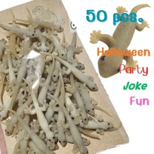 50pcs Fake Gecko Rubber Lizard Halloween Prank Toy Party Gag Trick Prop Thailand