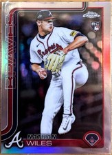 Natha Wiles 4 Card Variation Combo (Topps  Base/Rainbow-Chrome US Base/Refractor