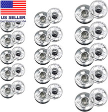 120 Sets 3 Sizes Sew on Snap Buttons Metal Fastener Press for Sewing Clothing Si