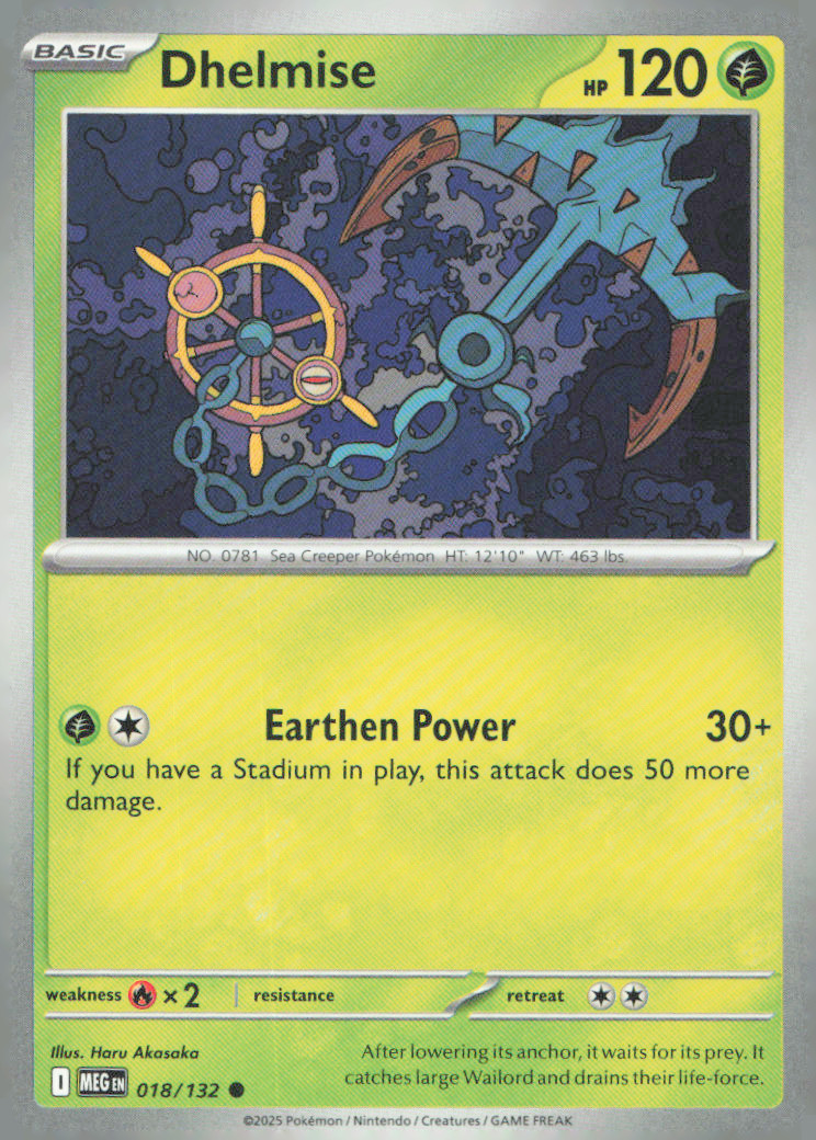 Dhelmise Common ME01: Mega Evolution 018/132 NM