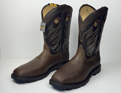 Ariat Groundwork Steel Toe Mens Sz 11.5 D Bitter Brown Wide  display picture 3