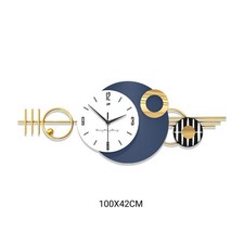 100×42cm Modern Wall Clock Minimalist Decorative Elegant Contemporary Design