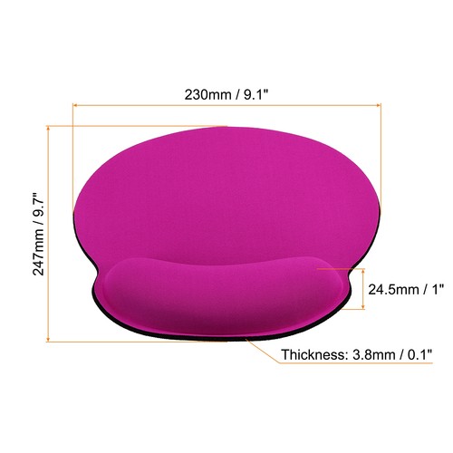 Mauspad mit Handballenauflage, 2er Pack ergonomisches Mauspad bequem, rot - Bild 2 von 5