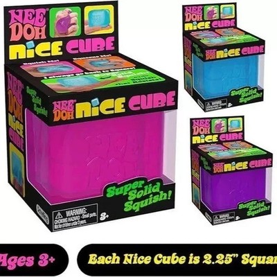 Nee Doh Nice Cube Sensory Toy Super Solid Squeeze Squish Brand New Fast Shipping
