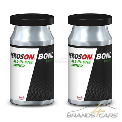 2x TEROSON BOND 10ml ALL-IN-ONE-PRIMER HAFTVERMITTLER SCHEIBEN SCHWARZPRIMER 544
