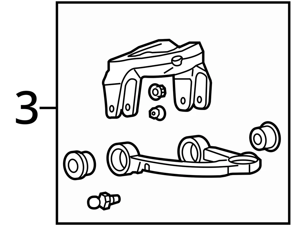 SE ADAPTA A CADILLAC SRX 2004-2009 SOPORTE ASM FRT UPR CONT A 19181782 - NUEVO OEM Foto 3 de 3
