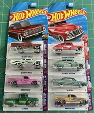 Lot Of 8 - 2026 Hot Wheels Layin Low Complete Mini Series Set With Red Edition