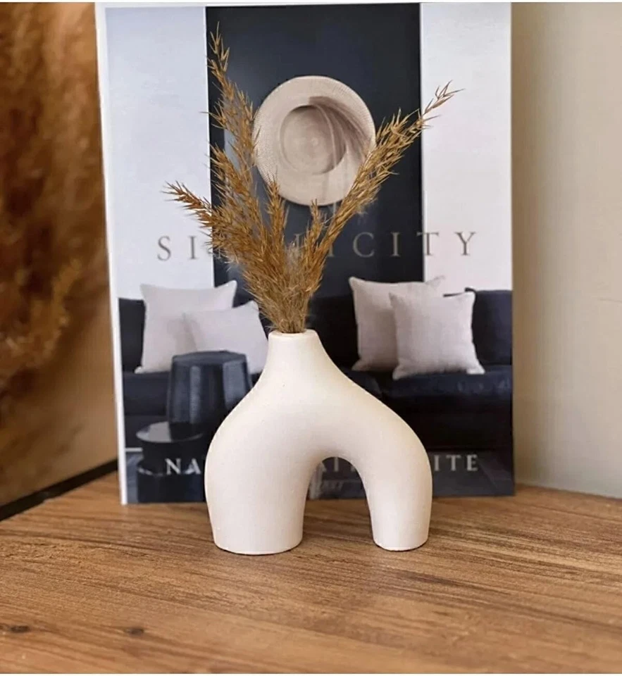 Colección de jarrones decorativos de 3 piezas - artesanales para hogares contemporáneos Foto 4 de 4