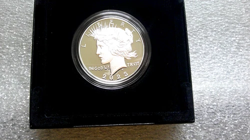 2023 S U.S. Mint 🇺🇸  PROOF Peace Dollar (99.9% Silver), Box + CoA