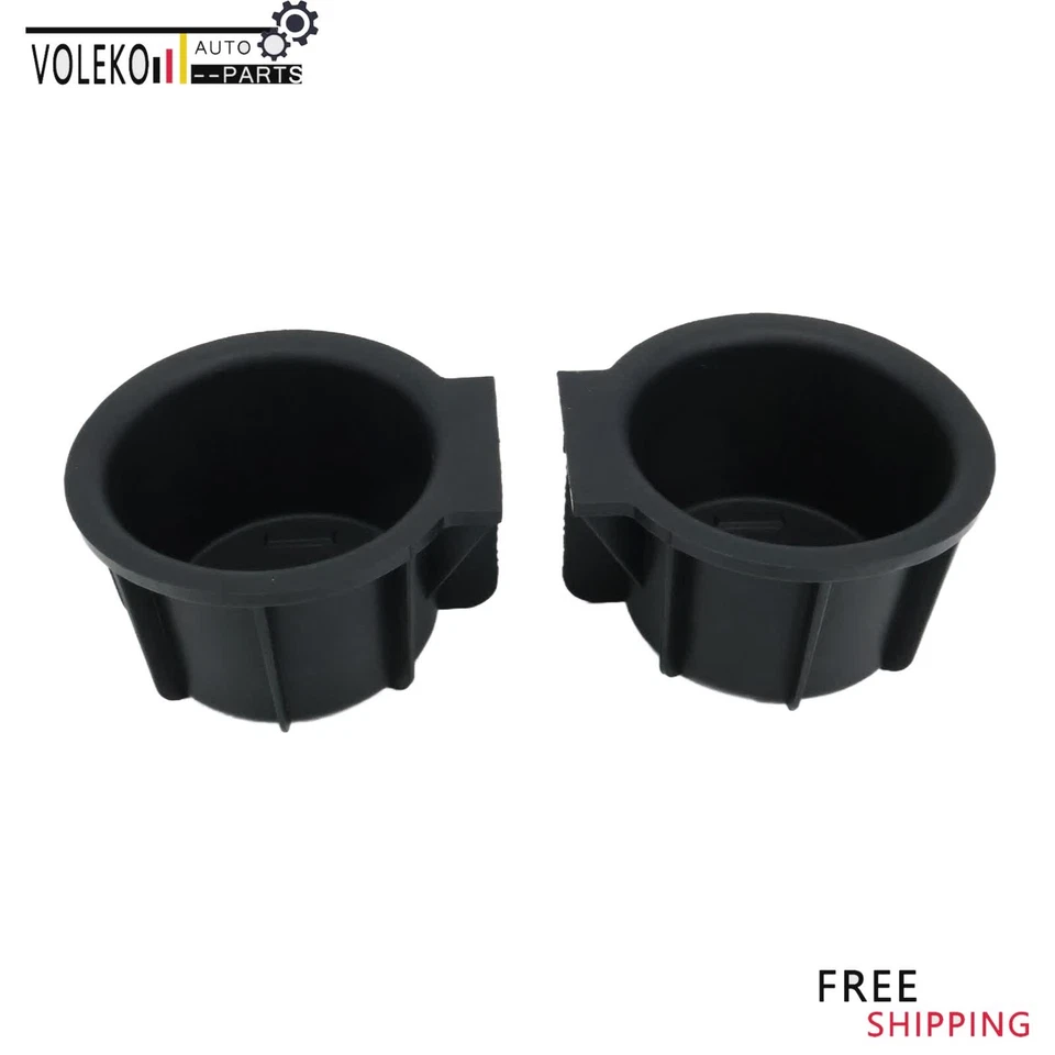 Front Center Console Cup Holder Insert X2 For 2009 2010 2011-2014 Ford F-150 - Image 2 of 4