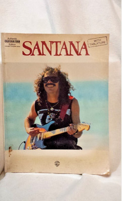 Santana Authentic Guitar Tab Sheet Music Carlos Santana w/ Complete Solos 1994