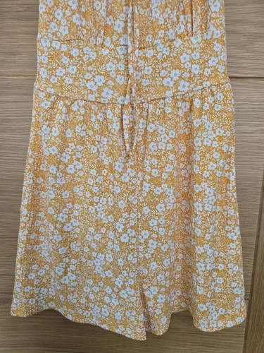 Primark Yellow Floral summer Playsuit Size 8, Perfect Condition - Picture 3 of 5