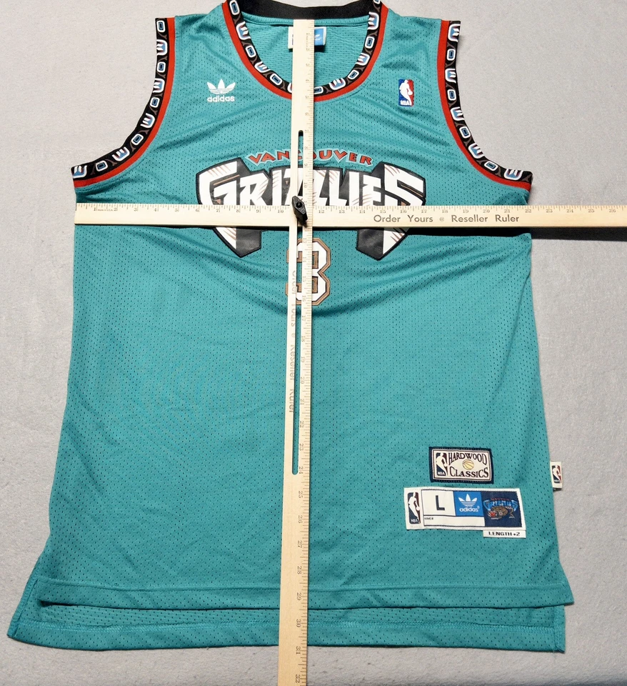 Vintage Stitched Adidas Vancouver Grizzlies Abdur-Rahim Jersey Mens Large - Image 4 of 4