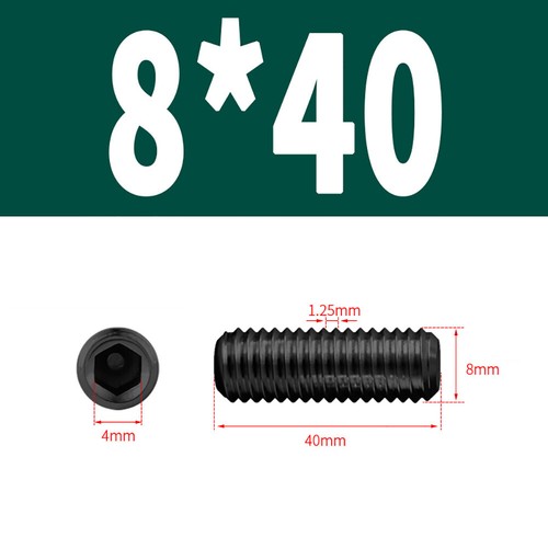 Cup Point Grub Screws High Tensile 12.9 Socket Hex Allen Black Set Screw M6-M12 - Bild 36 von 81