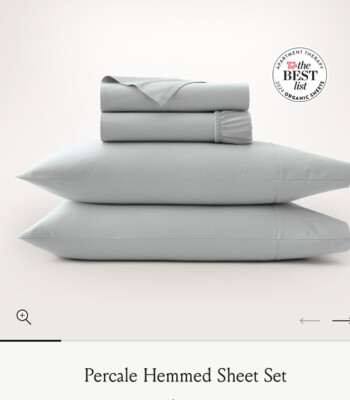 Boll & Branch king  Percale sheet set NWT NIB