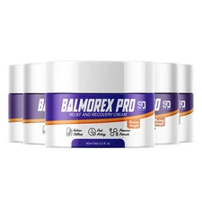 (5 Pack) Balmorex Pro Cream, Balmorex Pro for Relief and Recovery Cream (1.5 oz)