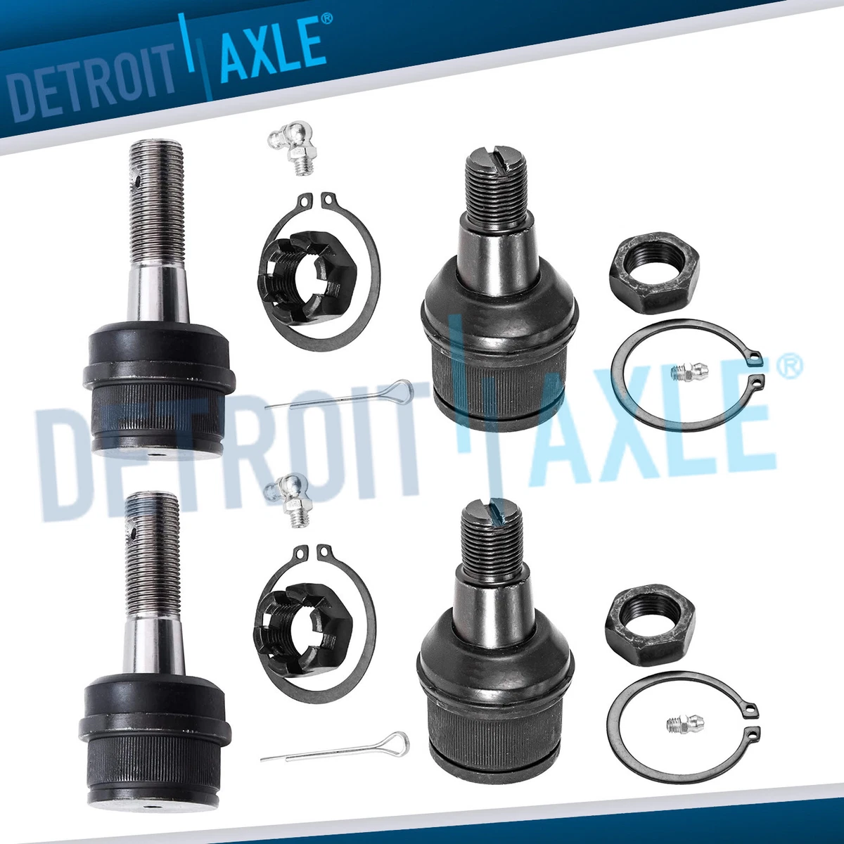 Ball Joint 4WD Front Upper & Lower Kit For Ford F-250, F-350, Super Duty, Excursion – Detroit Axle, 10-Year Warranty Ball Joint Kit