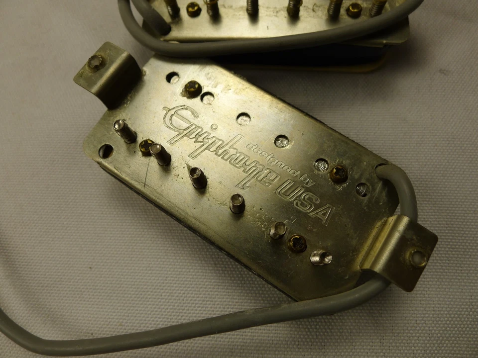 Pair Epiphone PROBUCKER Humbucker Pickups 8.0k/8.8k 4 Conductor - Image 3 of 4