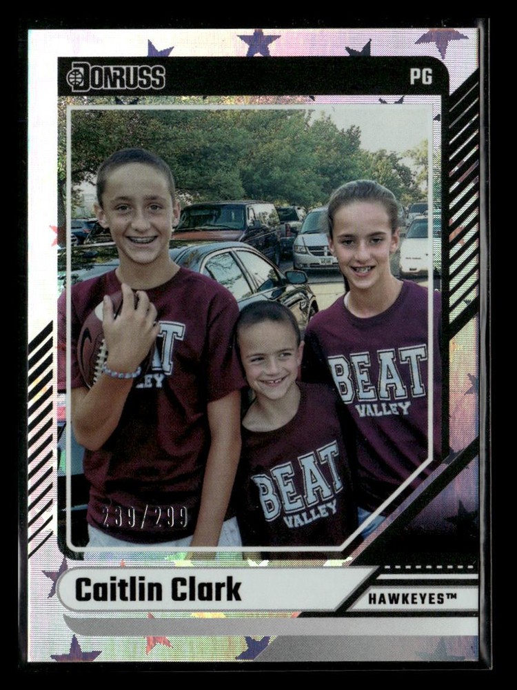 2024 Panini Caitlin Clark Collection #16 Caitlin Clark Pointed Stars #/299