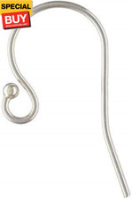 - 10 pcs 925 Sterling Silver Dot Ball French Hook Ear Wires Ball Dot 20x11mm/ Da