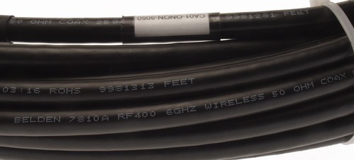 Spectracom CA01-0N0N-3050 50 Fuß RG-8 Koaxialkabel 6 GHz N Stecker RF400 Belden 7810A - Bild 4 von 5