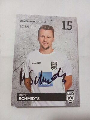 Signed postcard Marcel Schmidts SSV Ulm new 