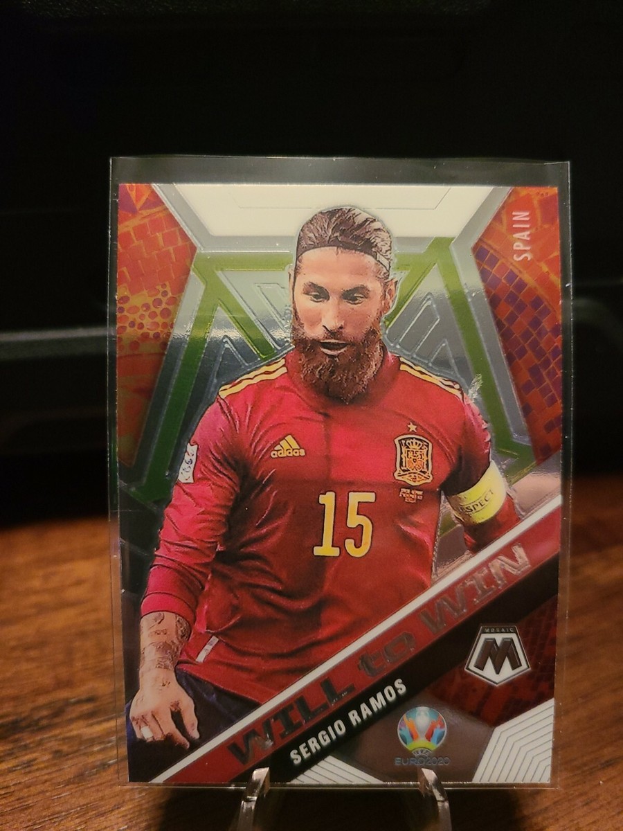 Sergio Ramos 2021 Panini Mosaic UEFA EURO Soccer - Will To Win