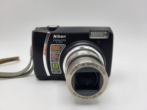 Nikon Coolpix L101 ✅️ Getestet Digitalkamera mit OVP Speicherkarte Anleitung - Bild 3 von 9