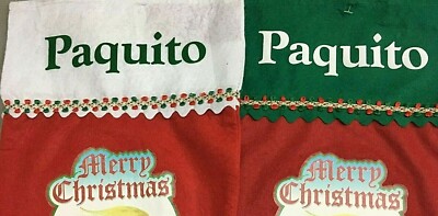 PERSONALIZATION ONLY! For Parrot Christmas Stockings (STOCKING NOT INCLUDED)