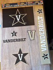 NEW: Vanderbilt Commodores Multi-Use Decal Set - 11" x 17" removable reusable