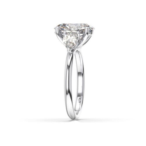 Diamond Ring VVS2 D 1.40 Ctw Lab Created 14k White Gold IGI CERTIFIED Best Price - Picture 4 of 12