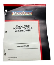 MacDon Model 5020 Power Tongue Windrower Parts Catalog 147007