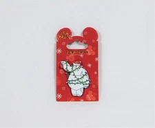 Disney Christmas Holiday Big Hero 6 Baymax Wearing Santa Hat & Lights Pin NEW
