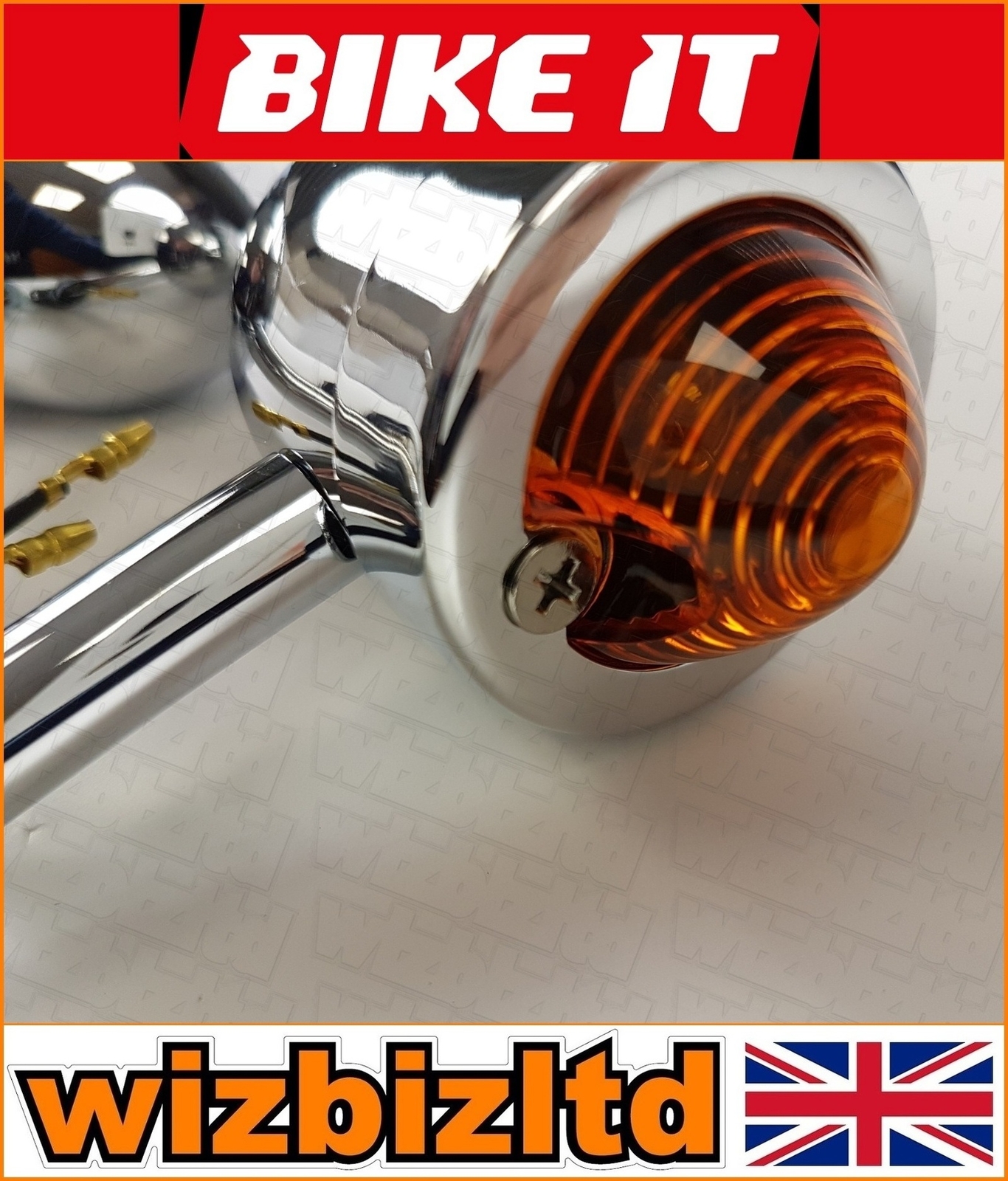 Yamaha XVS 1100 V-Star Custom 2006-2009 Chrome Body Long Stem Mini ...