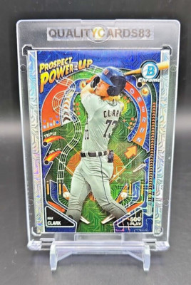MAX CLARK MOJO REFRACTOR INSERT CARD WITH CASE MLB DETROIT TIGERS