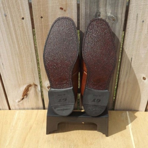 Size 10EEE IRON AGE CO Steel Toe Work Loafers Brown Cognac - Picture 3 of 10